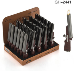 [SABR-09053] CLICKIT DOUBLE BARREL SHOTGUN LIGHTER #GH-2441 BOX OF 30