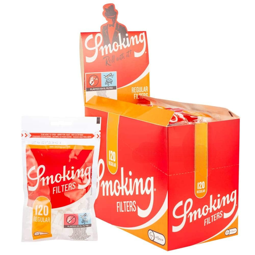 [SMOK-26963] SMOKING REGULAR FILTERS 7.5MM X 15MM 120CT BOX OF 25