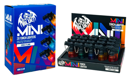 [SPEC-22784] SPECIAL BLUE MINI CLEAR TORCH LIGHTER #LT177M BOX OF 20