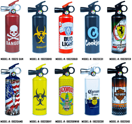 [TECH-19181] TECHNO TORCH FIRE EXTINGUISHER TORCH LIGHTER ASSORTED DESIGNS