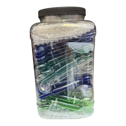 [Temp-HAM-000612] 5" DESIGN MULTICOLOR HAND PIPE 50CT JAR #COD-550