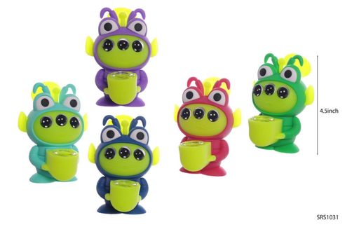 [Temp-HAM-000867] ALIEN SILICONE WATER PIPE #RS1031-BIG ASSORTED COLORS
