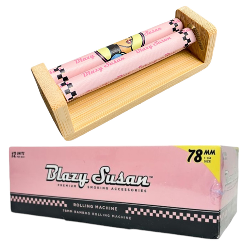 [Temp-HAM-001119] BLAZY SUSAN 1 1/4 PINK 78MM BAMBOO ROLLING MACHINE BOX OF 12