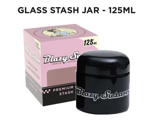 [Temp-HAM-001149] BLAZY SUSAN PREMIUM GLASS STASH JAR 125ML
