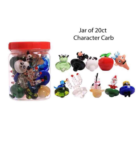 [Temp-HAM-001298] CHARACTER GLASS CARB CAB 20CT JAR