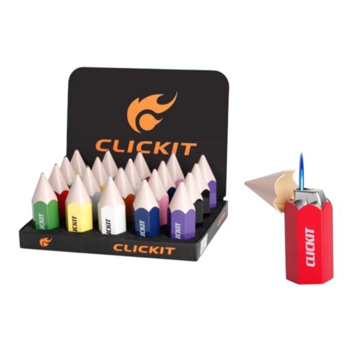 [Temp-HAM-001394] CLICKIT CRAYON TORCH LIGHTER #GH-5005 BOX OF 20
