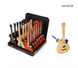 [Temp-HAM-001398] CLICKIT GUITAR TORCH LIGHTER WITH LED GH-8729 BOX OF 20
