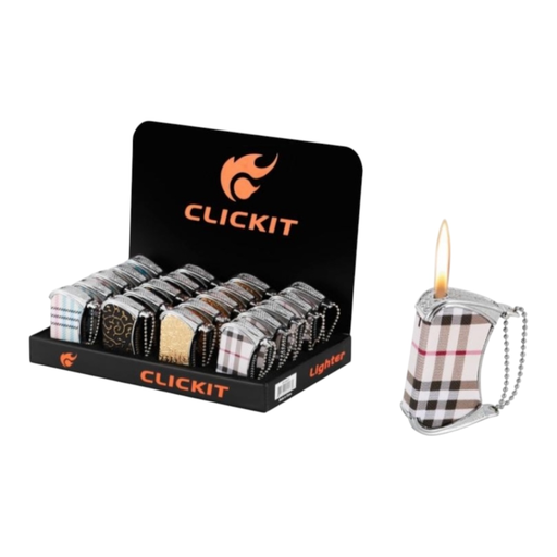 [Temp-HAM-001399] CLICKIT HANDBAG FLAME LIGHTER #GH-8023 BOX OF 20