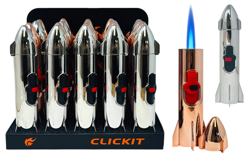[Temp-HAM-001411] CLICKIT ROCKET TORCH LIGHTER GH-7500 BOX OF 20