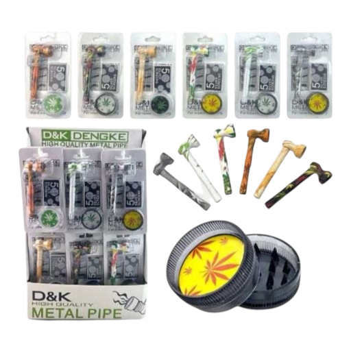 [Temp-HAM-001636] D&K DENGKE DK8163DA 3 IN 1 SMOKING SET 24CT