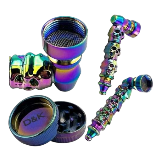 [Temp-HAM-001639] D&K DENGKE DK8182EA RAINBOW 3 IN 1 SMOKING SET 24CT
