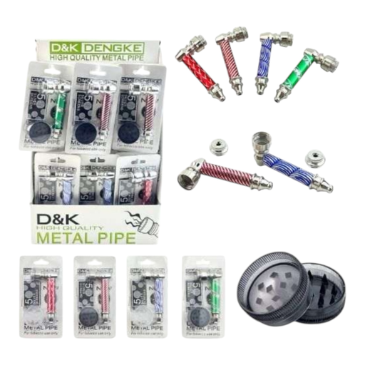 [Temp-HAM-001641] D&K DENGKE DK8432EA 3 IN 1 SMOKING SET 24CT