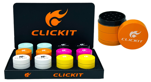 [CLIC-25832] CLICKIT MINI METAL GRINDER 4 PARTS #MG-112 BOX OF 12