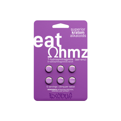 [Temp-HAM-001777] EAT OHMZ 30MG 7-HYDROXY + 8-HYDROXY + RED OH KRATOM ALKALOIDS BLISTER CAPSULES 6CT