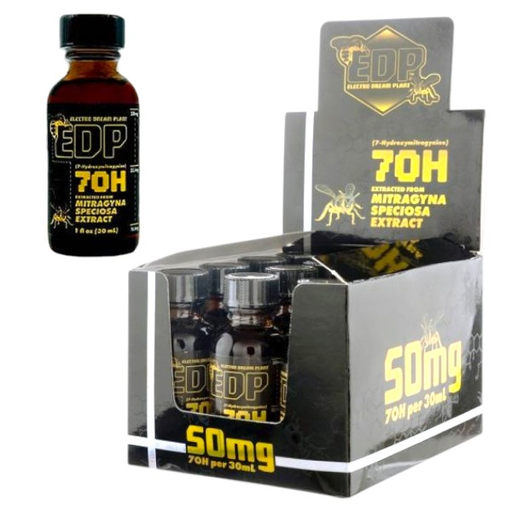 [Temp-HAM-001833] EDP 50MG 7-HYDROXY KRATOM EXTRACT SHOTS BOX OF 12