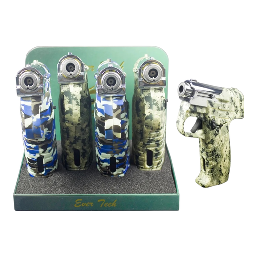 [Temp-HAM-001862] EVER TECH CAMO GUN TORCH LIGHTER #M0439 BOX OF 4