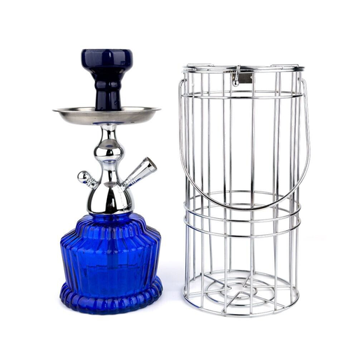 [Temp-HAM-001881] FANCY HOOKAH IN CAGE ASSORTED COLORS