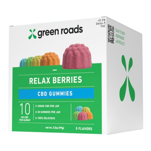 [Temp-HAM-002295] GREEN ROAD CBD 300MG RELAX GUMMIES BERRIES 30CT