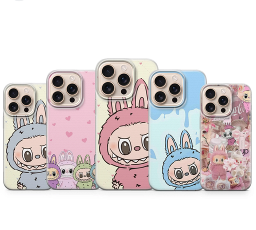[Temp-HAM-002767] LABUB PHONE CASE PACK OF 5 MIX DESIGNS
