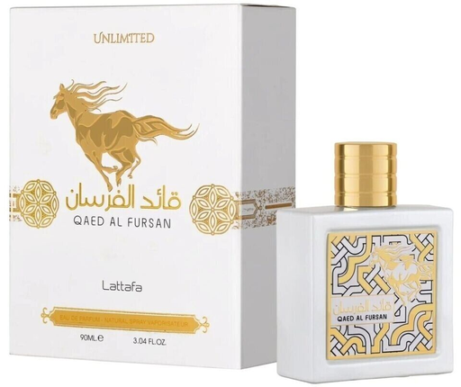 [Temp-HAM-002809] LATTAFA QAED AL FURSAN UNLIMITED WHITE EAU DE PARFUM 3.04OZ