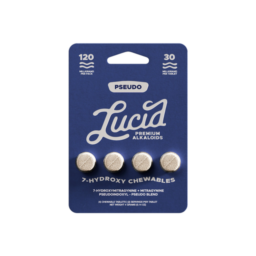 [Temp-HAM-003147] LUCID 30MG 7-HYDROXY + PSEUDO BLEND PREMIUM ALKALOIDS CHEWABLES BLISTER 4CT