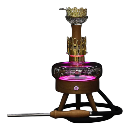 [Temp-HAM-003217] LUXX 4737 SPACE X1 ALUMINUM WOOD HOOKAH