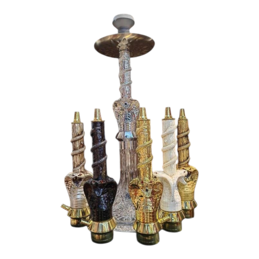 [Temp-HAM-003223] LUXX 4745 RED EYED COBRA ALUMINUM RESIN HOOKAH