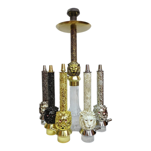 [Temp-HAM-003224] LUXX 4747 LION HEAD ALUMINUM RESIN HOOKAH