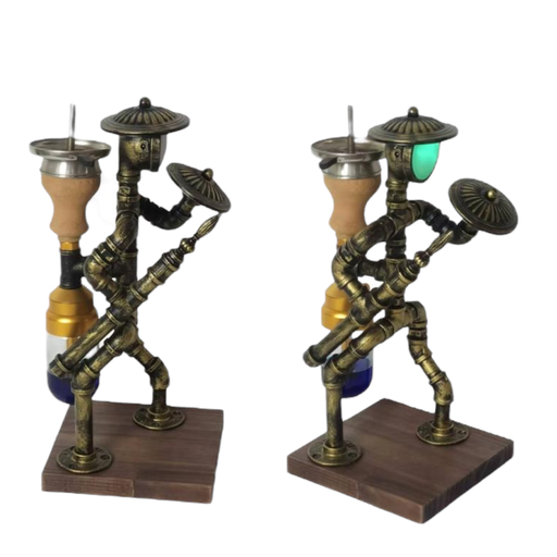 [Temp-HAM-003227] LUXX 4754 STEAMPUNK ALUMINUM HOOKAH