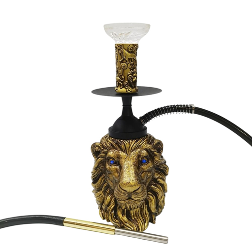 [Temp-HAM-003236] LUXX ALUMINUM LION RESIN HOOKAH