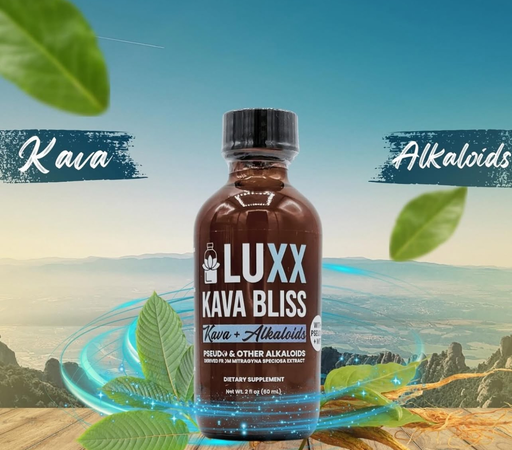 [Temp-HAM-003251] LUXX KAVA BLISS PSEUDO + ALKALOIDS KRATOM SHOTS BOX OF 12