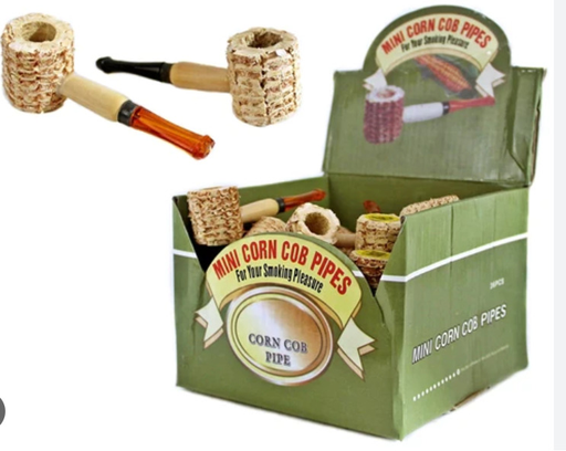 [Temp-HAM-003307] MINI CORN COB PIPES #SCP24002 BOX OF 36