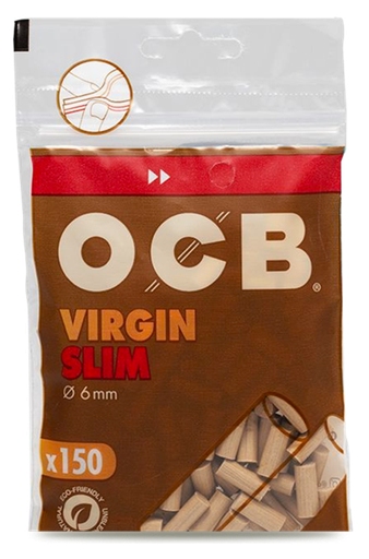 [Temp-HAM-003570] OCB VIRGIN SLIM FILTERS 6MM 150CT BOX OF 10