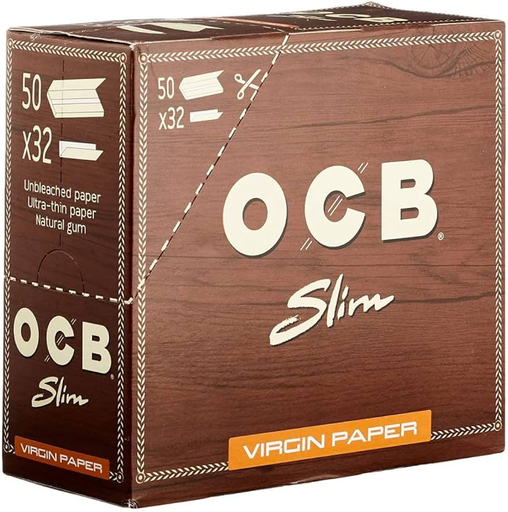 [Temp-HAM-003572] OCB VIRGIN SLIM ROLLING PAPER 32CT BOX OF 50