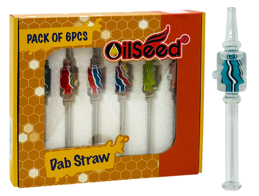 [Temp-HAM-003594] OILSEED 7" DAB STRAW FREEZABLE SPIRAL NECTAR COLLECTOR #D013 BOX OF 6